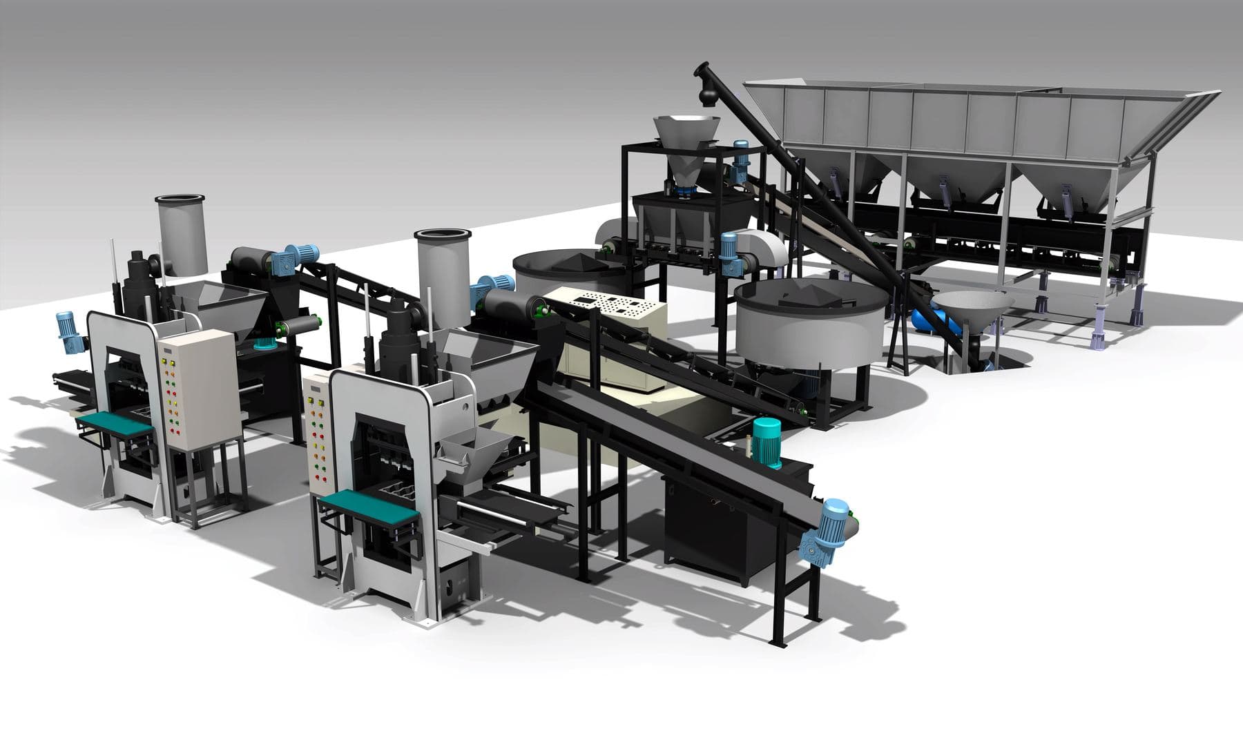 PMA32 M50 double production line with batching unit