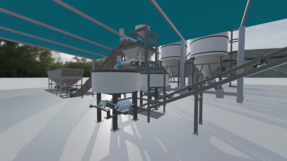 Mix stage of the plant
